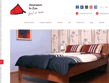 Tablet Screenshot of apartment-in-zlin.cz